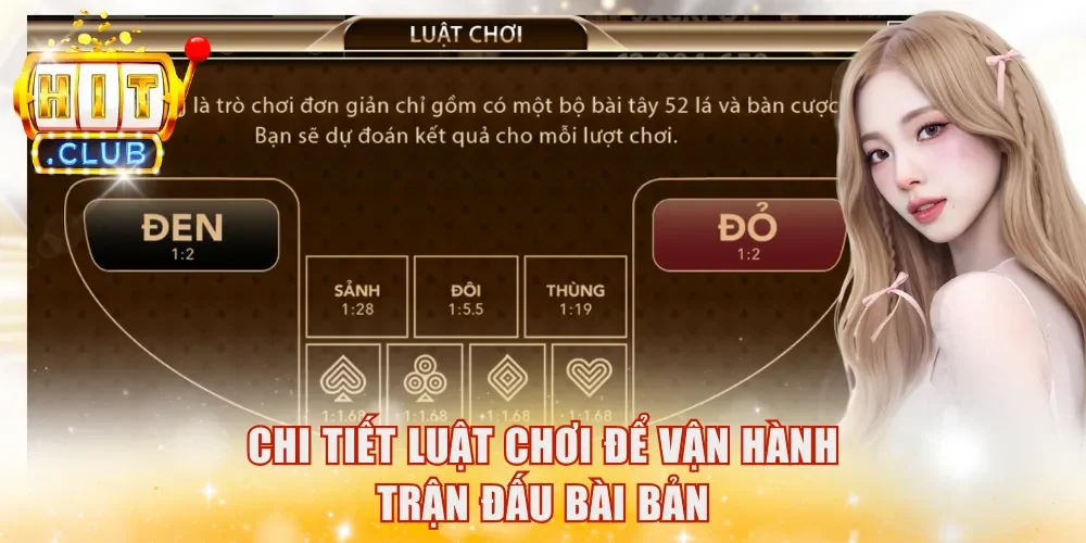 Chi tiết luật chơi để vận hành trận đấu bài bản