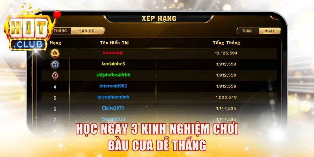 Học ngay 3 kinh nghiệm chơi bầu cua dễ thắng